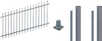 Alberts&reg; Zaunset Chaussee verstellbar zum Aufschrauben, Anthrazit, 6m