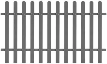 vidaXL WPC fence 20 x 12 m