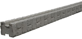 Beckers Betonzaun Zwischenpfosten Mediterran Klassik Stein 185/245 x 12,5 x 12 cm grau