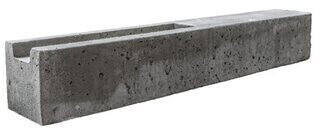 Beckers Betonzaun Anfangspfosten doppelseitig 248 cm grau (2766137)