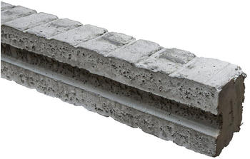 Beckers Betonzaun Anfangspfosten Klassik Stein 275 cm grau (2766269)