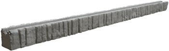 Beckers Betonzaun Mediterran Anfangspfosten Nostalgie 305 x 12 x 12,5 cm grau (3500717)