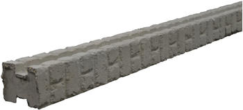 Beckers Betonzaun Mediterran Zwischenpfosten Klassik Stein 305 x 12 x 12,5 cm grau (3500790)