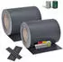 Juskys PVC-Sichtschutzstreifen für Doppelstabmatten 19 cm x 35 m 2 Stk. anthrazit