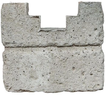 Beckers Betonzaun Anfangspfostenkappe Klassik Stein 20 x 6,5 x 18 cm grau (2767473)