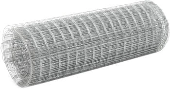 vidaXL Galvanized Steel Metal Mesh 25 x 0.5 m