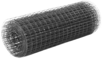 vidaXL Steel Euro Fence 25 x 0,5 m grey