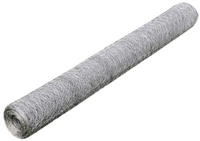 vidaXL Maschendraht Verzinkter Stahl 25x0,75 m Silbern