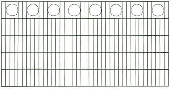 Floraworld Dekorzaun-Matte 100 x 200 x 1,7 cm grün