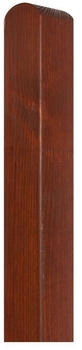 Andrewex Zaunpfosten glatt 9x9x125cm Kiefer teak