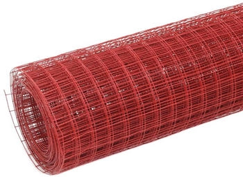 vidaXL Steel Euro Fence 10 x 1 m red