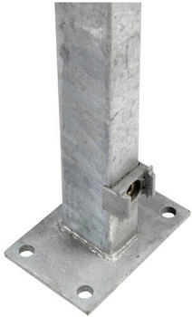 Floraworld Zaunpfosten 15 x 10 x 109,3 cm silber