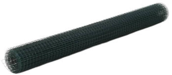vidaXL Drahtzaun Stahl mit PVC-Beschichtung 25x1,5 m 25 x 25 (143636) grün