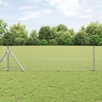 vidaXL Geschwei&szlig;ter Drahtzaun 0.6x100 m Verzinkter Stahl (42004991)