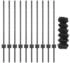 vidaXL Drahtzaun mit 10 U-Pfosten 0.8x10 m Stahl (3336259) grau
