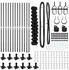 vidaXL Drahtzaun mit 13 Flanschpfosten 1,2 x 25 m Feuerverzinkter Stahl (3351278)