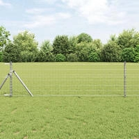 vidaXL Eurozaun 0,6 x 10 m PVC-beschichtetes Eisen