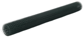 vidaXL Drahtzaun Stahl mit PVC-Beschichtung 10x1,5 m 12 x 12 (143627) grün