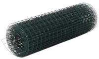 vidaXL Drahtzaun Stahl mit PVC-Beschichtung 25x0,5 m Gr&uuml;n