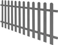 vidaXL Lattenzaun WPC 200x80 cm