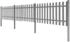 vidaXL Lattenzaun mit Pfosten 3 Stk. WPC 600x60 cm (42826) grau