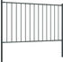 vidaXL Zaunfeld mit Pfosten Pulverbeschichteter Stahl 1,7 x 1,25 m (145214)