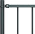 vidaXL Zaunfeld mit Pfosten Pulverbeschichteter Stahl 1,7 x 1,25 m (145214)