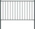 vidaXL Zaunfeld mit Pfosten Pulverbeschichteter Stahl 1,7 x 1,25 m (145214)