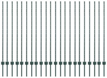 vidaXL Zaunpfosten 22 Stück U-Kanal 180 cm Stahl (3335922) grün