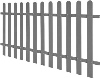 vidaXL Lattenzaun WPC 200 x 100 cm (42820) grau