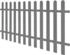 vidaXL Lattenzaun WPC 200 x 100 cm (42820) grau