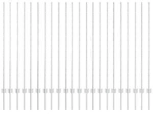 vidaXL Zaunpfosten 44 Stück U-Kanal 180 cm Stahl (3335958) silber