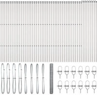 vidaXL Bodenmontierter Sechseckzaun 100 x 1,4 m Verzinkter Stahl Netz