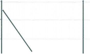 vidaXL Zaunpfosten 13 Stk. Ø32 mm 150 cm Verzinkter Stahl (42004193) grün