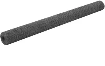 vidaXL Drahtzaun Stahl mit PVC-Beschichtung 25x1,5 m (143288) grau