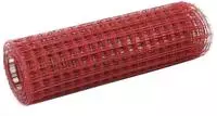 vidaXL Drahtzaun Stahl mit PVC-Beschichtung 25x0,5 m Rot