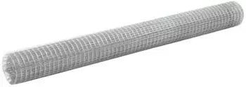 vidaXL Drahtzaun Verzinkter Stahl 25x1,5 m Silbern (143620)