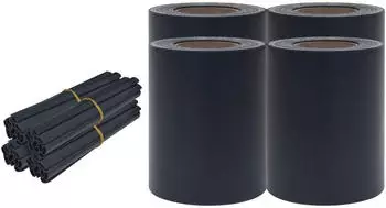 vidaXL Garten-Sichtschutz 4 Stk. PVC 35x0,19 m Matt-Dunkelgrau (147868)