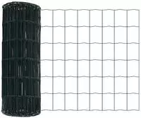 vidaXL Eurozaun Gr&uuml;n 0,8 x 25 m PVC-beschichtetes Eisen