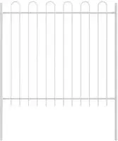 vidaXL Gartenzaun 4 pcs Grau 6,8 x 1,2 m Pulverbeschichteter Stahl