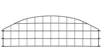 vidaXL Gartenzaun Set Konvex 77,3x26 cm Gr&uuml;n
