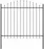 vidaXL Gartenzaun 7 pcs Grau 170 x 165 cm Pulverbeschichteter Stahl (3360126)