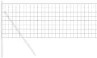 vidaXL Eurozaun Grau 0,6 x 50 m PVC-beschichtetes Eisen