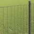 vidaXL Eurozaun Grau 1 x 25 m PVC-beschichtetes Eisen (42004517)