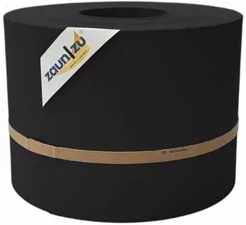 zaun|zu Sichtschutzstreifen Premium 35 m x 19 cm x 0,1 cm Tiefschwarz