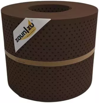 zaun|zu Sichtschutzstreifen Premium Gelocht 15% 26 m x 19 cm x 0,1 cm Braun
