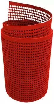 zaun|zu Sichtschutzstreifen Premium Gelocht 2,55 m x 19 cm x 0,1 cm