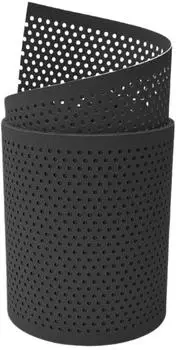 zaun|zu Sichtschutzstreifen Premium Gelocht 20% 2,55 m x 19 cm x 0,1 cm Anthrazit
