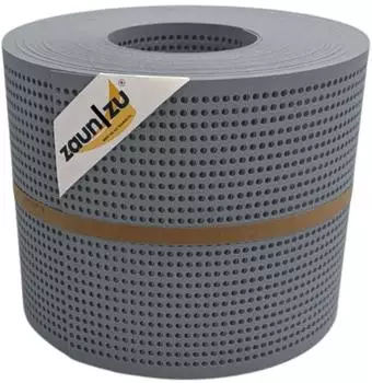 zaun|zu Sichtschutzstreifen Premium Gelocht 26 m x 19 cm x 0,1 cm Fenstergrau
