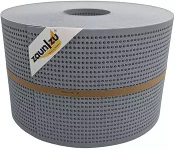 zaun|zu Sichtschutzstreifen Premium Gelocht 50 m x 19 cm x 0,1 cm Fenstergrau